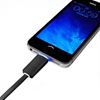 Picture of 2 In 1 Micro USB data cable for iPhone and Android series  wire 1m BLACK-DefaultVariant