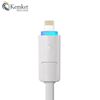 Picture of 2 in 1 Port USB Sync Data Cable Charger High Speed Micro for iPhone & Andriod 1m WHITE