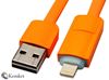 Picture of Charging Cable - 2 In 1 Micro USB data cable for iPhone and Android 1m ORANGE