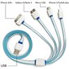 Picture of Multi Charger,KINGBACK Retracrable 4 in 1 Multiple USB Cable Adapter Connector with Type C/Micro USB/8 Pin Lightning/30 Pin for iPad,iPhone 7 Plus,Andriod,and More