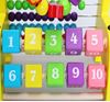 Picture of String beads early educational baby toys lovely deer wooden abacus calculation rack kids enlighten toy