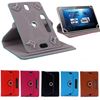Picture of Leather 7-inch Tablet Cover Case 360 degree Rotating Stand For All Types Of 7-inch Tablets rotating case with hole center BLUE