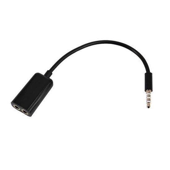Picture of 3.5mm Stereo Jack Splitter Cable iPod MP3 Player Headphone Speaker Adapter - 3.5mm Male to 2 x Female