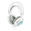 Picture of Gaming Headset - 3.5mm Stereo LED Lighting Over-Ear Gaming Headset with Mic for PC Game With Noise Cancelling and Volume Control - G900 game headphone white