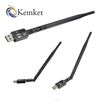 Picture of Kemket WiFi USB Adapter- 300 mbps, 150mbps with antenna / Wireless LAN / USB 2.0 Adaptor / Mini Dongle 802.IIN / SMA connection / works with PC + MAC | for Win 10 / Win 8 / Win 7 / OSx (300 Mbps)