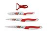 Picture of Brand New Professional Stainless Steel Kitchen Knife Set In A Stylish  Acrylic Stand RED