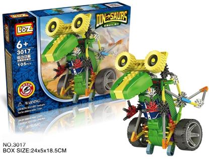 Picture of LOZ ideas Motor Building Blocks Robotic Tyrannosaur Robot T-Rex Action Dinosaur Model Toys DIY Battery Walk Toy Block Gift