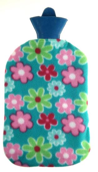 Picture of Hot water bag with fleece 2L GREEN FLOWER