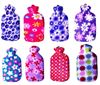 Picture of Hot water Bag with fleece 2L FLOWER PINK