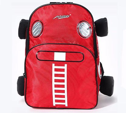 Picture of Autokids Child Backpack Anti-lost The Fire Engine Car Design Bag (RED)