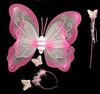 Picture of BUTTERFLY WING 3 PCS WITH SKIRT PINK