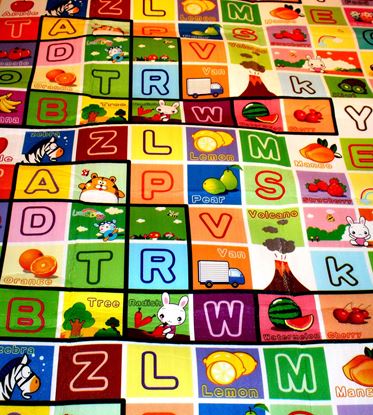 Picture of Play Mat Double-side High Quality Baby Crawl Mat Size : 150x180 cm  ALPHABET(A-Z) AND FRUIT NAME
