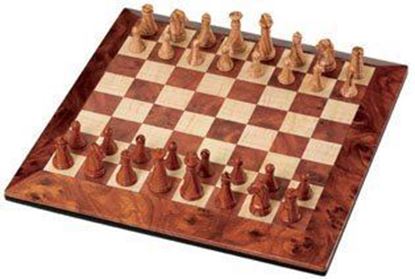 Picture of MAGNETIC PLASTIC CHESS WOOD PATTERN SMALL