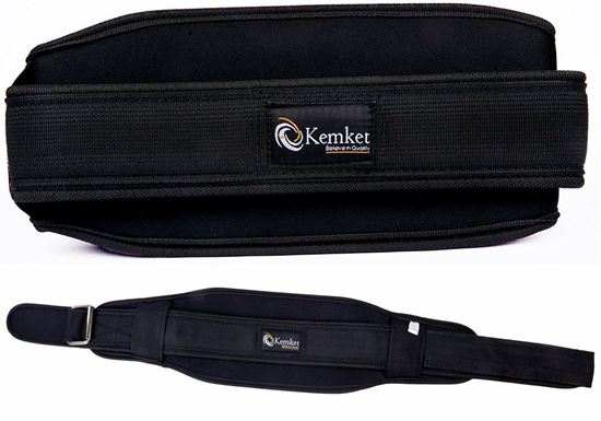 Picture of Kemket Gym Weight Lifting Neoprene Double Belt Back Lumber Support Fitnes Small