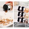 Picture of Spice Glass Jar Set Creative Double Hole Condiment Storage Container Kitchen Spice Jar - 12 Jars