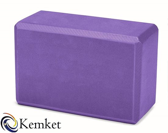 Picture of Kemket Yoga Block Brick Foaming Foam Block Home Exercise Pilates Tool Stretching Aid PURPLE