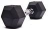 Picture of Kemket Rubber Hex Dumbbells Pair - 8kg Home Gym Fitness Exercise workout training 8kg
