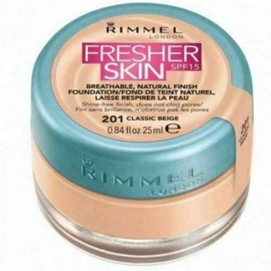 Picture of Rimmel London Fresher Skin Foundation-Classic Beige 201