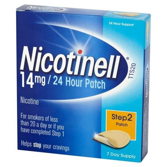 Picture of Nicotinell 24 Hour Patches 14mg Step 2 7 Patches