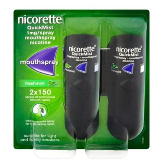 Picture of Nicorette Quickmist mouthspray Freshmint 2 x 150ml
