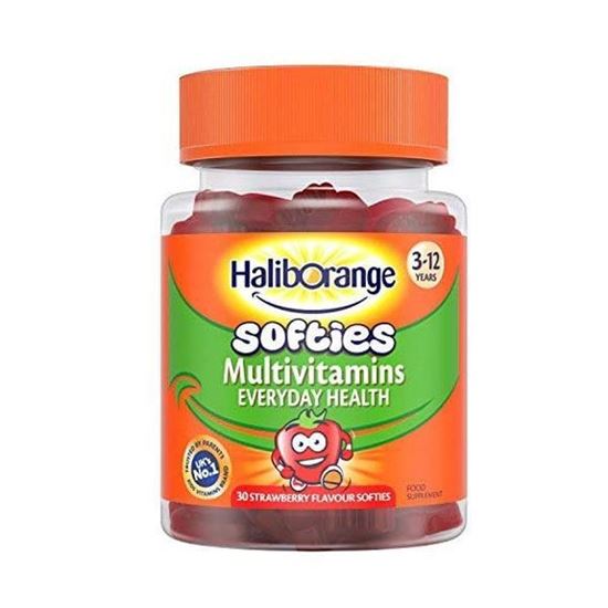 Picture of Seven Seas Haliborange Kids Strawberry Multivitamin Fruit Softies 30