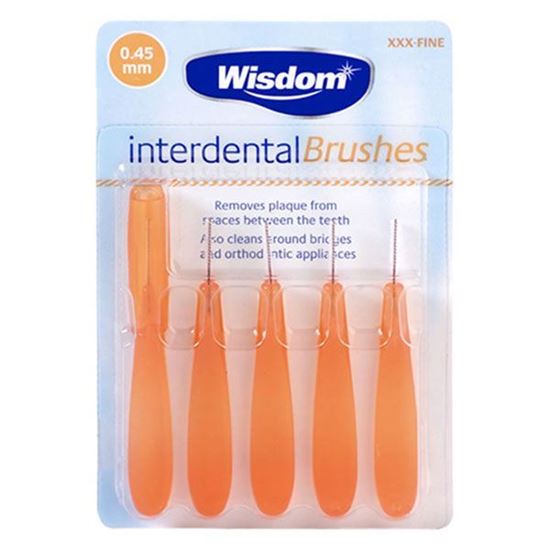 Picture of Wisdom Interdental Brushes XXX-Fine (0.45mm) 5 Brushes