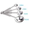 Picture of 4Pcs Measuring Spoons Set, Premium Stainless Steel Metal Spoon Set, Tablespoon And Teaspoon, For Accurate Measure Liquid Or Dry Ingredients, For Cooking Baking, Dishwasher Safety