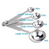 Picture of 4Pcs Measuring Spoons Set, Premium Stainless Steel Metal Spoon Set, Tablespoon And Teaspoon, For Accurate Measure Liquid Or Dry Ingredients, For Cooking Baking, Dishwasher Safety