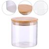 Picture of Aminno High borosilicate glass sealed storage jar set of 3 With Bamboo Wood Lids Jar