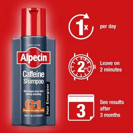 Alpecin Caffeine Shampoo C1 250ml x 3 Packs