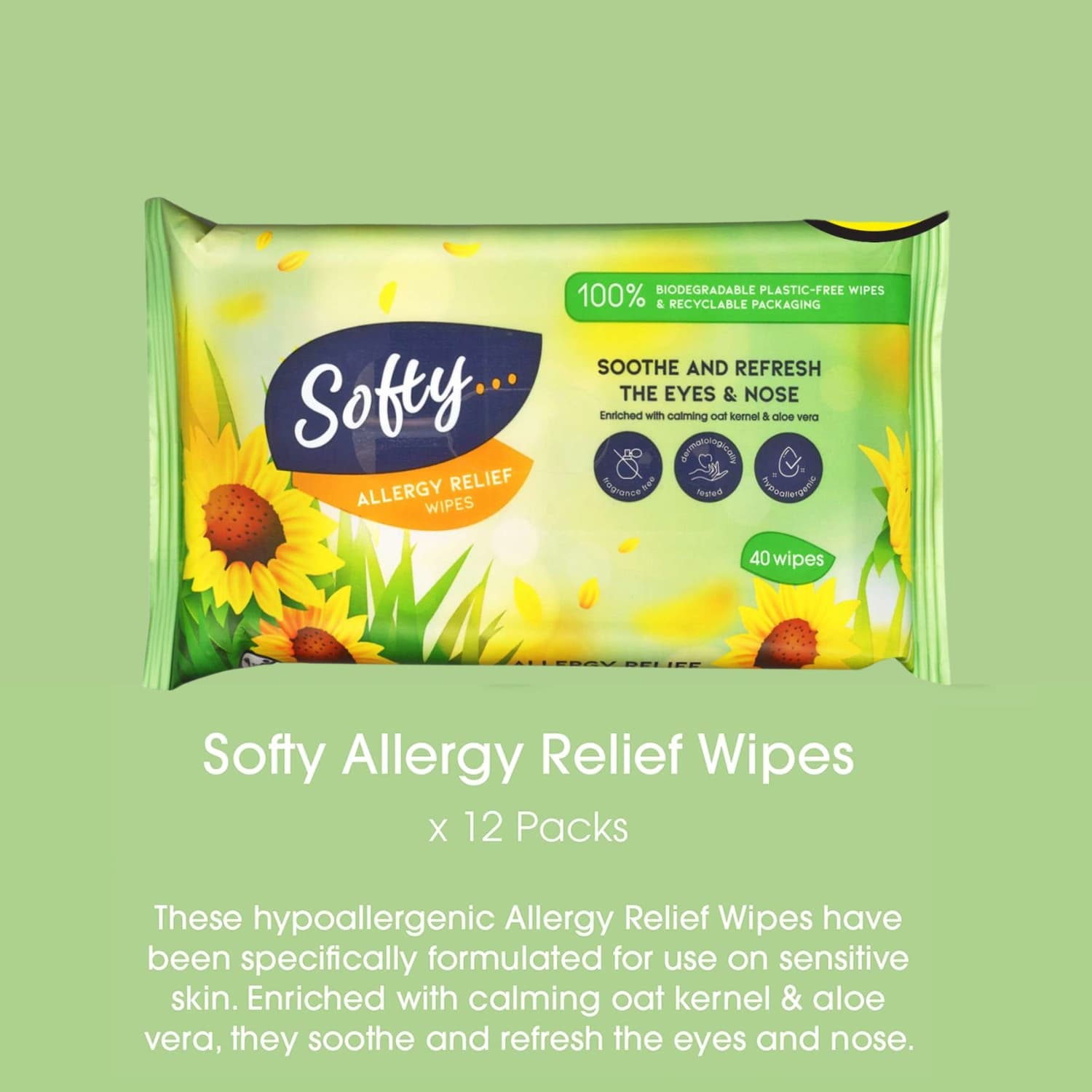 Softy Allergy Wipes 40 sheets