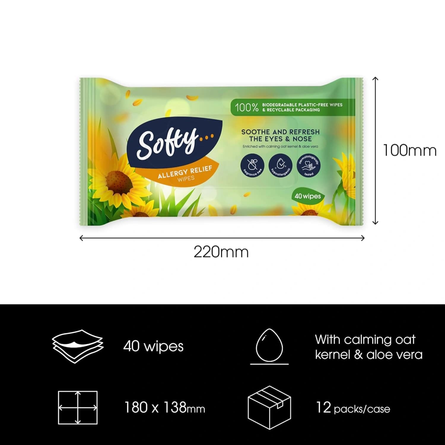 Softy Allergy Wipes 40 sheets