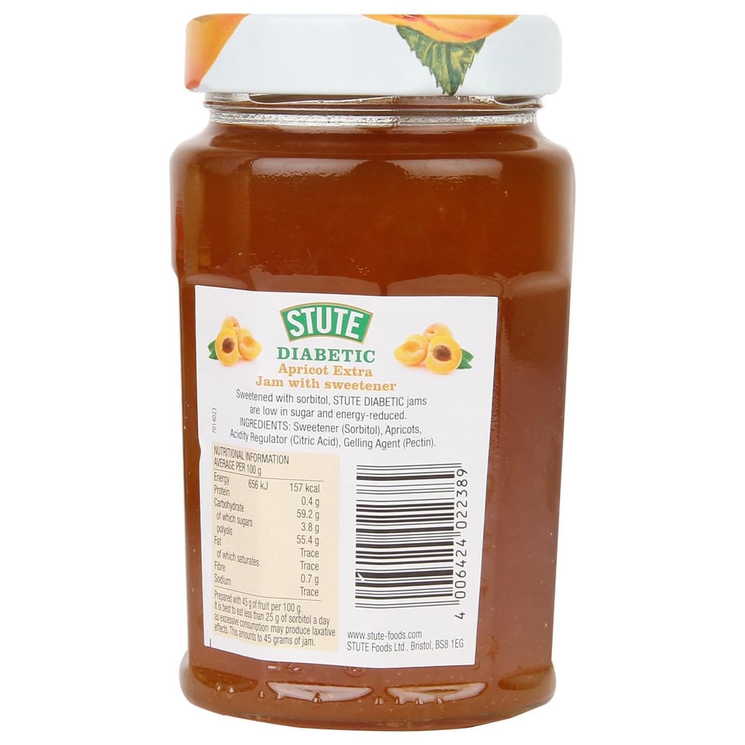Stute Diabetic Apricot Extra Jam 430g