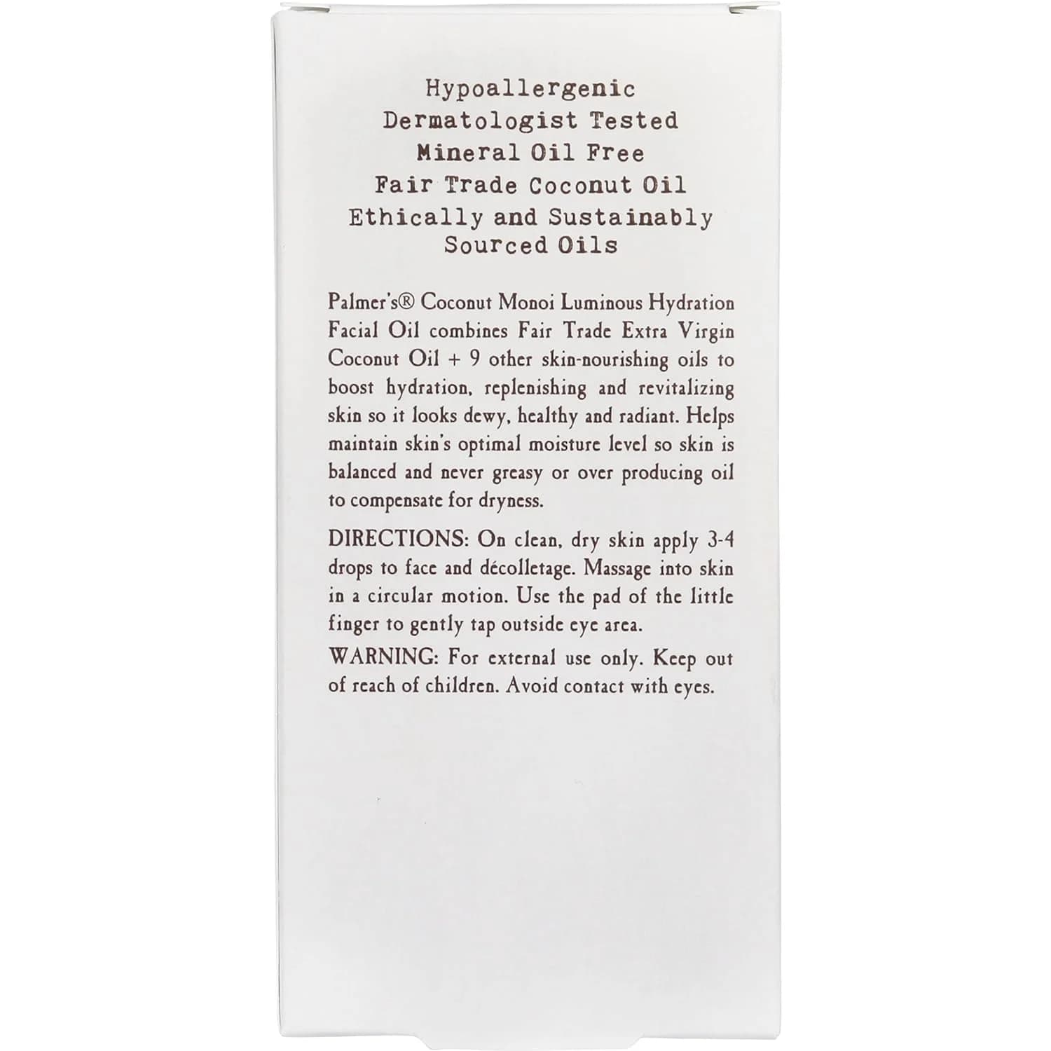 Palmer’s Coconut Monoi Luminous Hydration Facial Oil 30ml
