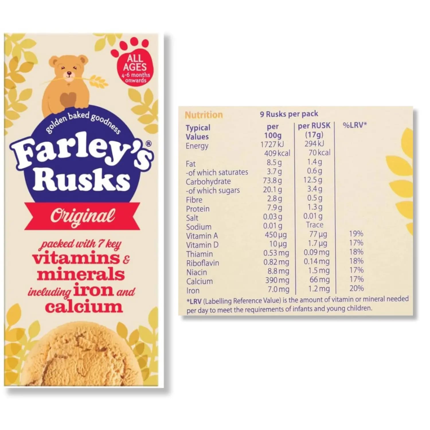 Farleys Original Rusks 300g
