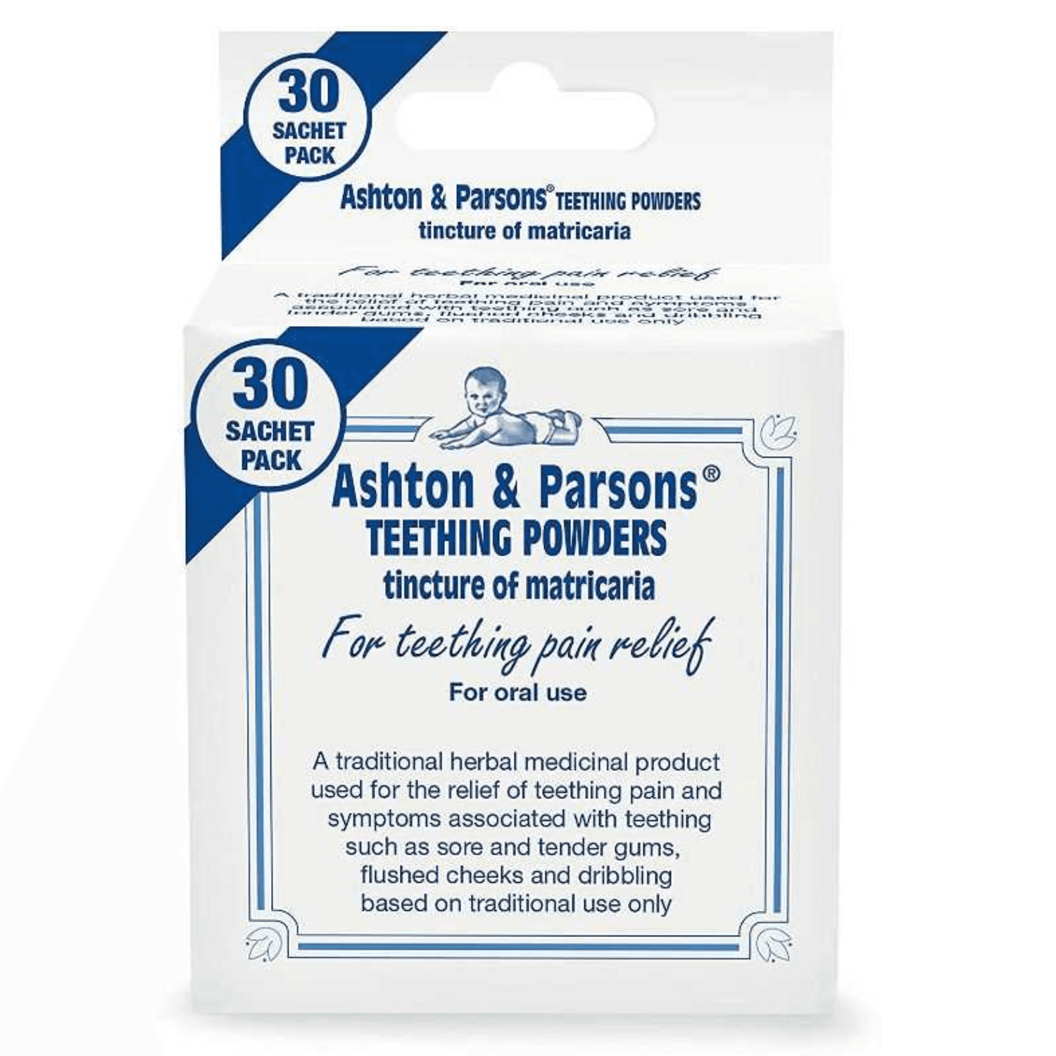 Ashton & Parsons Teething Powders for Babies From 3 Months, Pack of 30