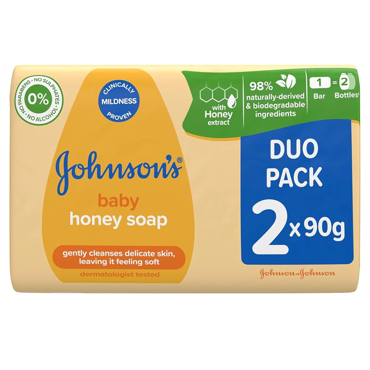 Johnson’s Baby Honey Soap Duo pack 90g