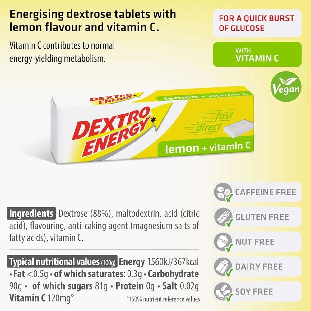 Dextro Energy Lemon+ Vitamin C 47g
