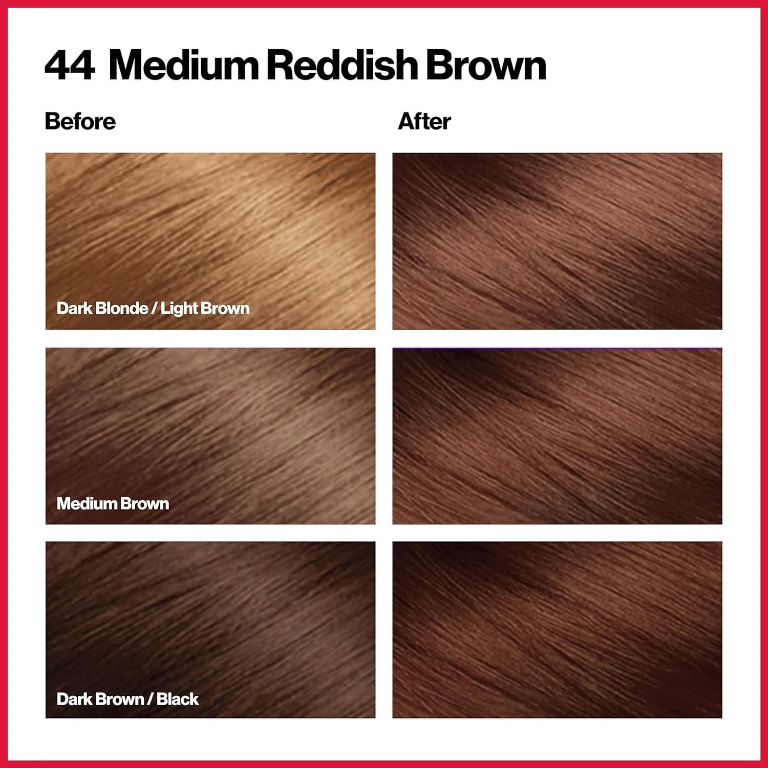 Revlon Colorsilk Permanent Hair Colour 44 Medium Red Brown