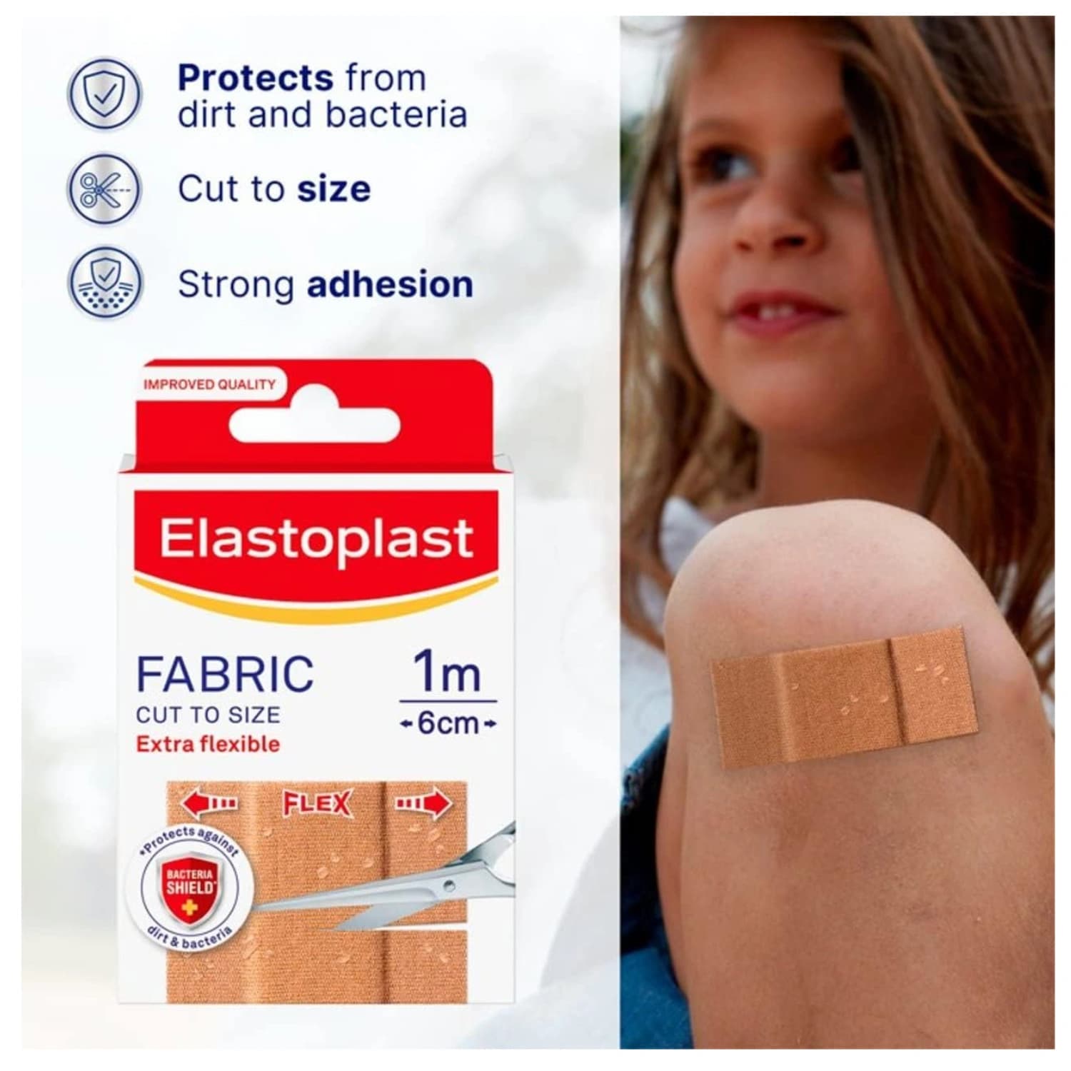 Elastoplast Fabric Strips 6cm x10cm