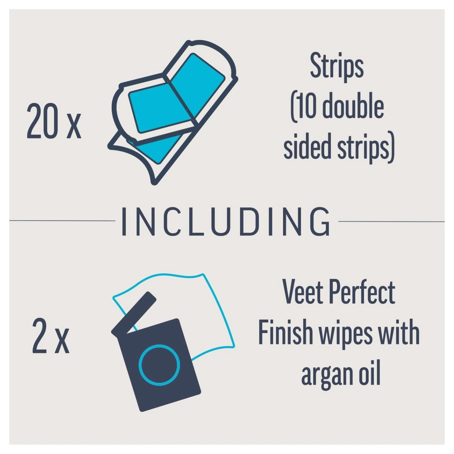 Veet Expert Wax Strips Face Sensitive Skin Hair Removal – 20s