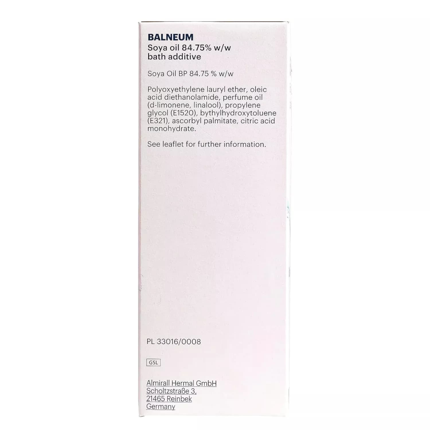 Balneum Bath Oil 500ml