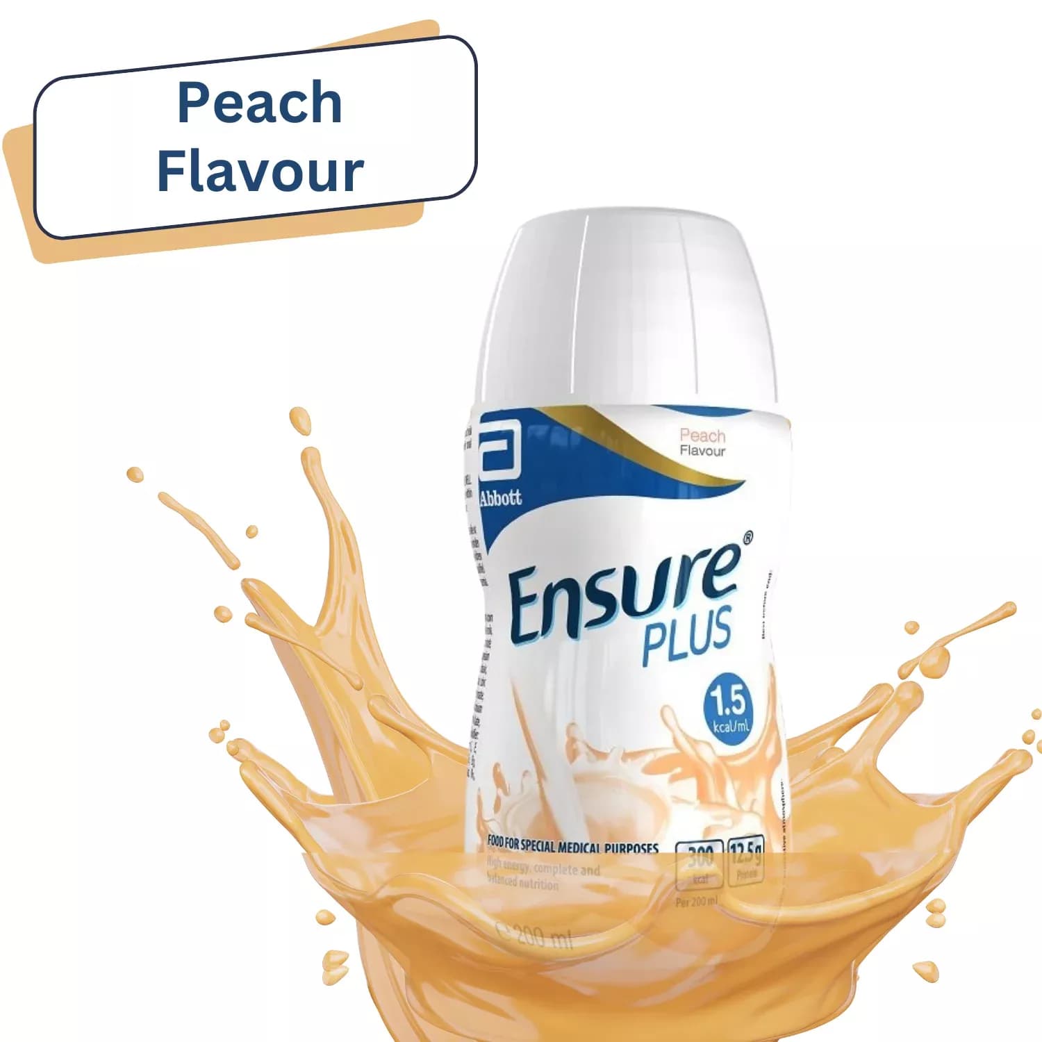 Ensure Plus Peach Nutrition Shake – 12 x 200ml