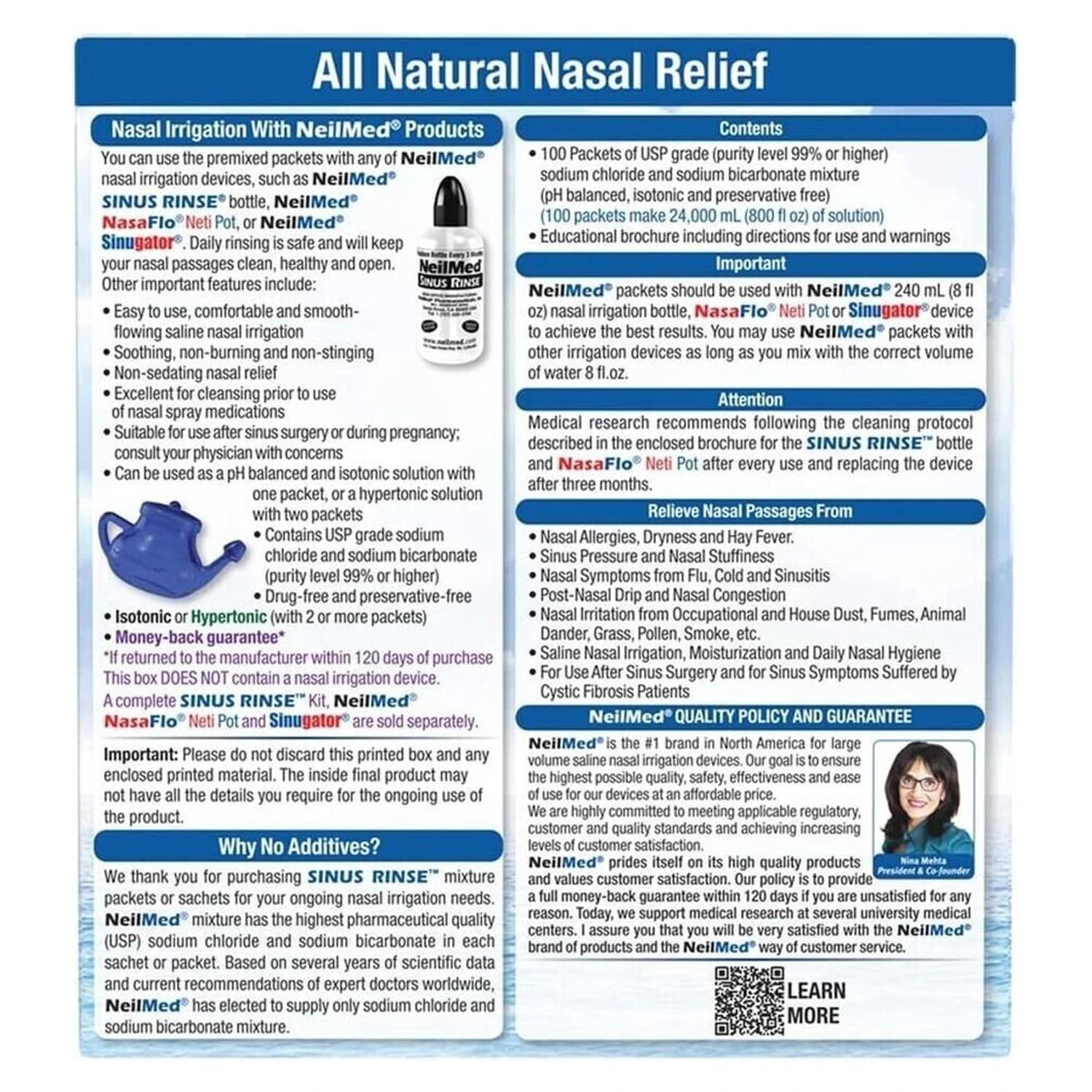 Neilmed Sinus Rinse 60 Sachets