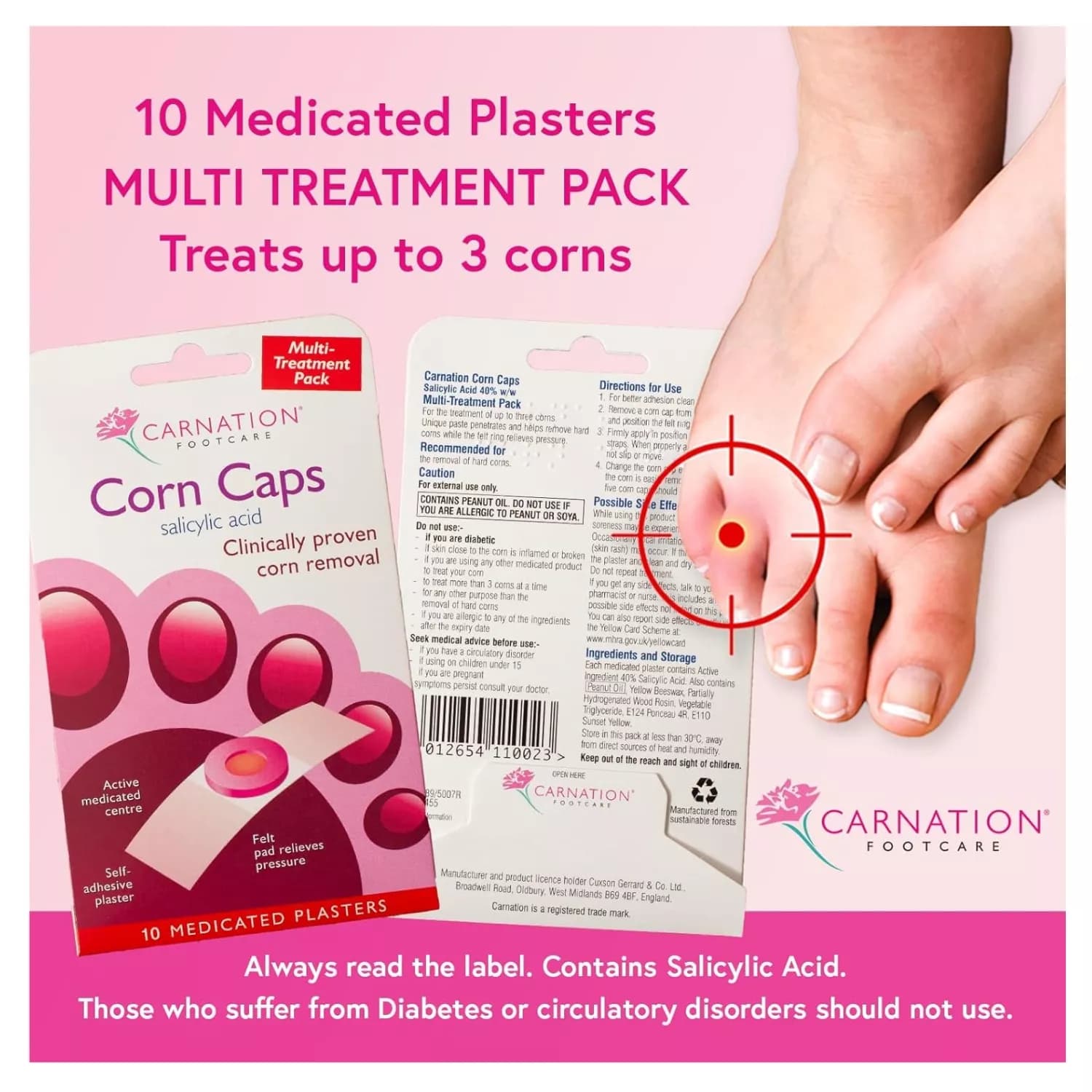 Carnation Footcare Corn Caps 10