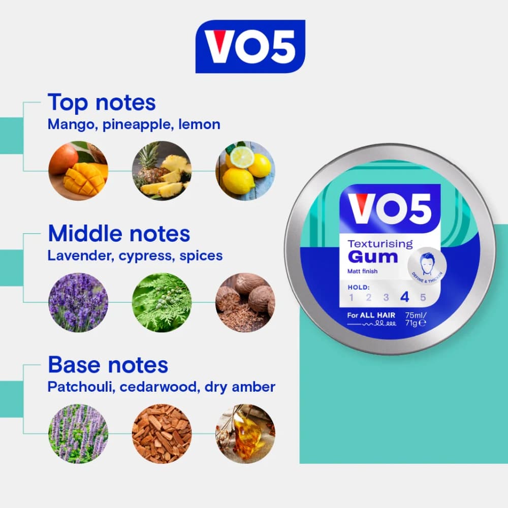 Vo5 texturising gum 75ml 2