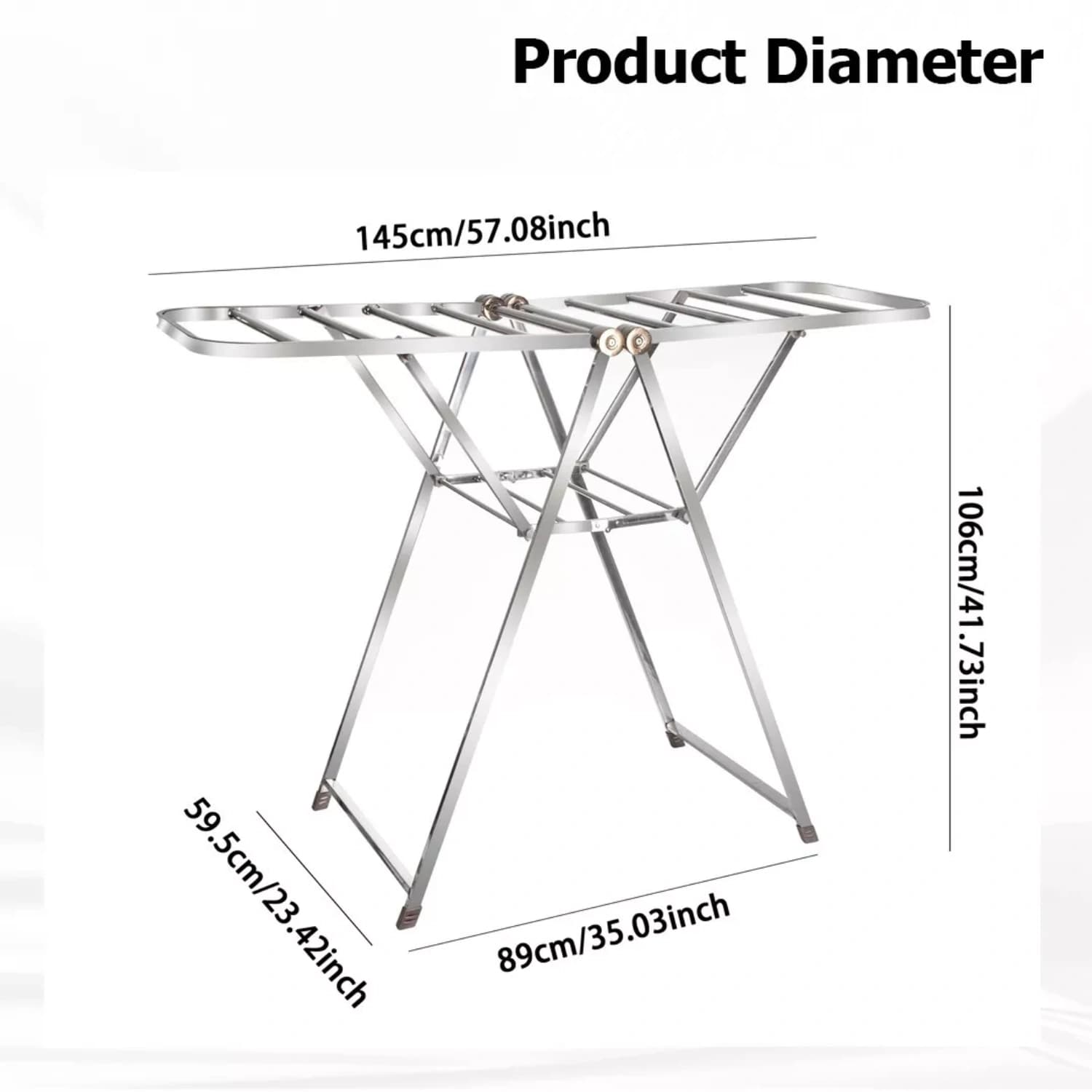 Kemket 2 Level Airie Foldable Clothes Drying Rack With Adjustable Wings