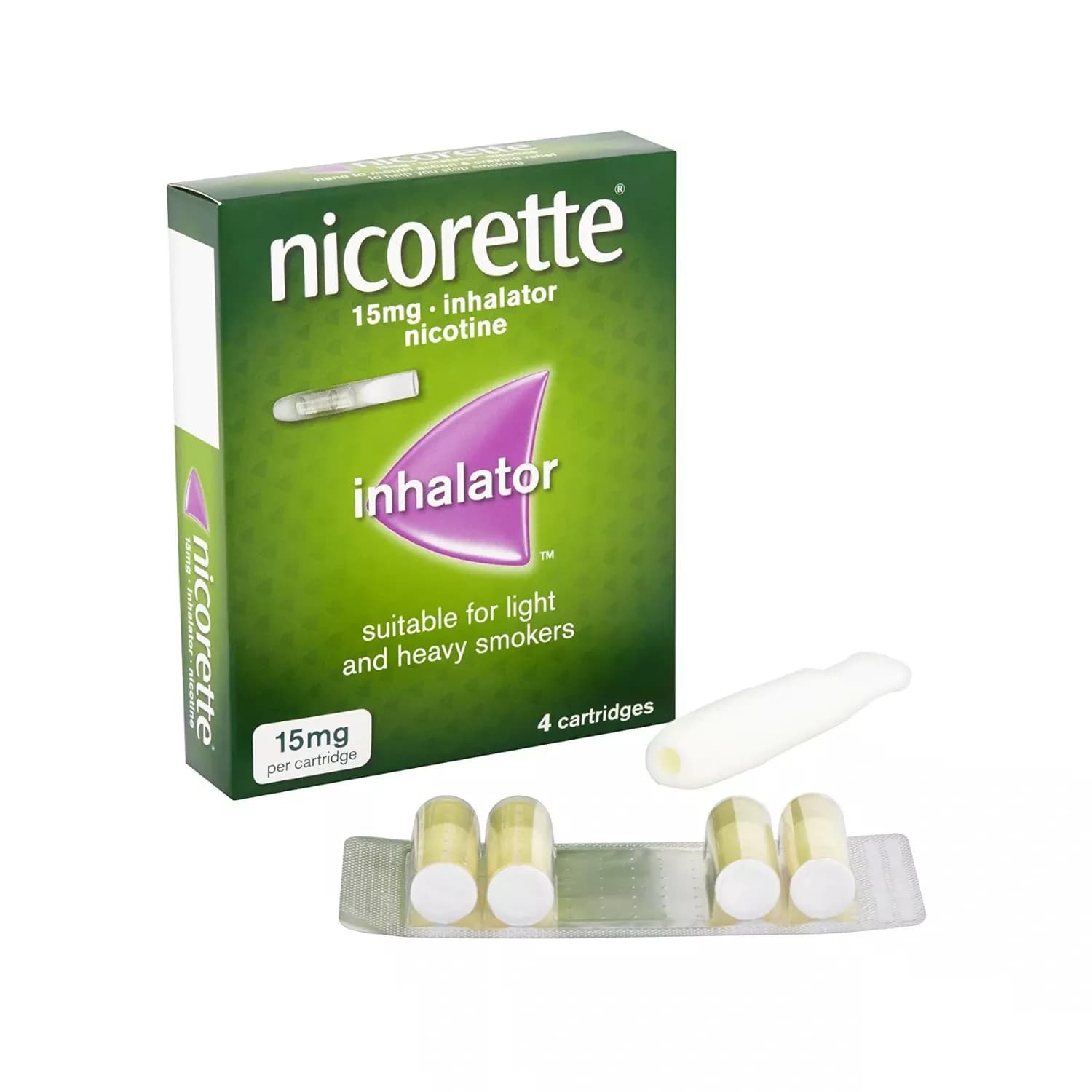 Nicorette 15mg Inhalator 4 cartridges
