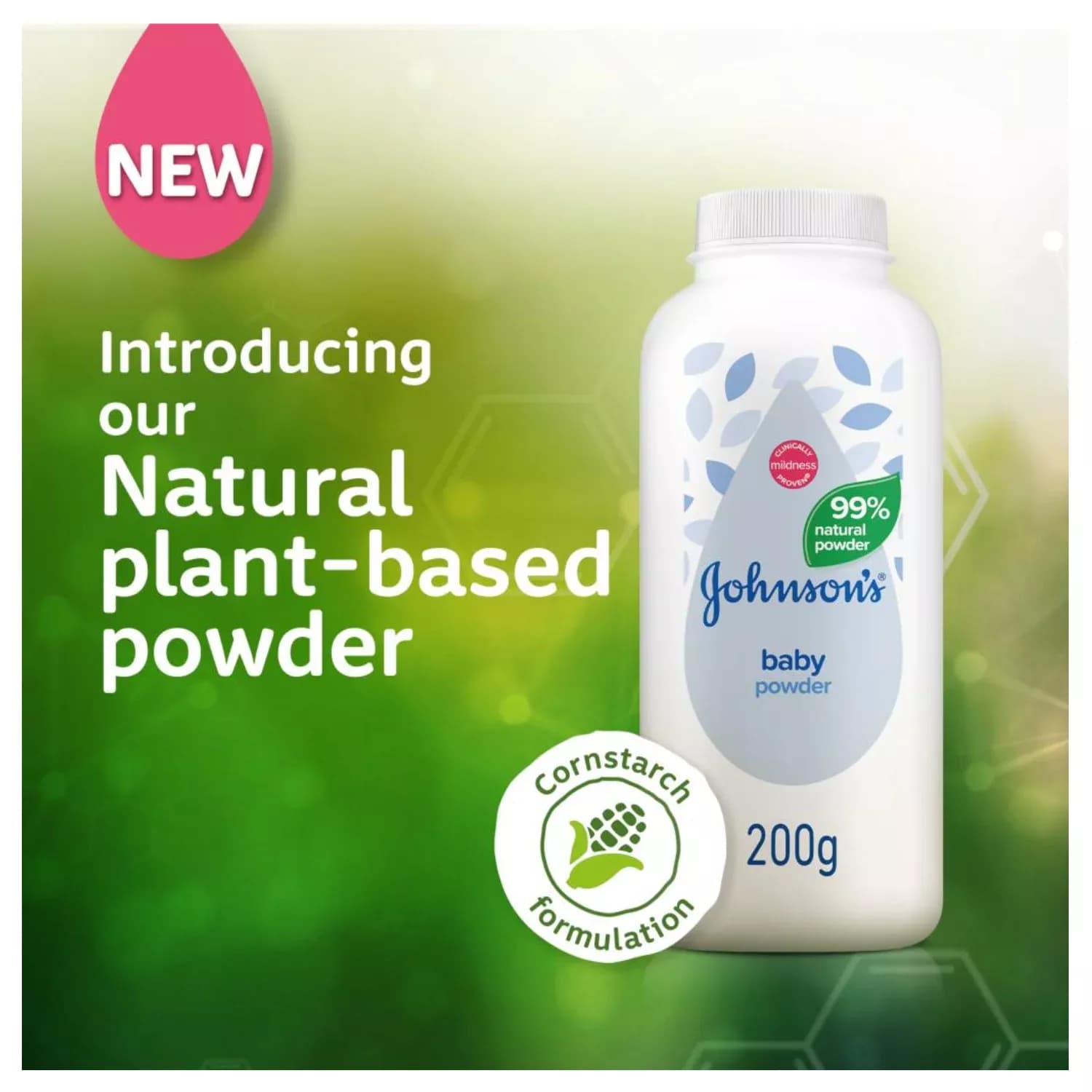 Johnson’s Baby Powder Natural Cornstarch 200g