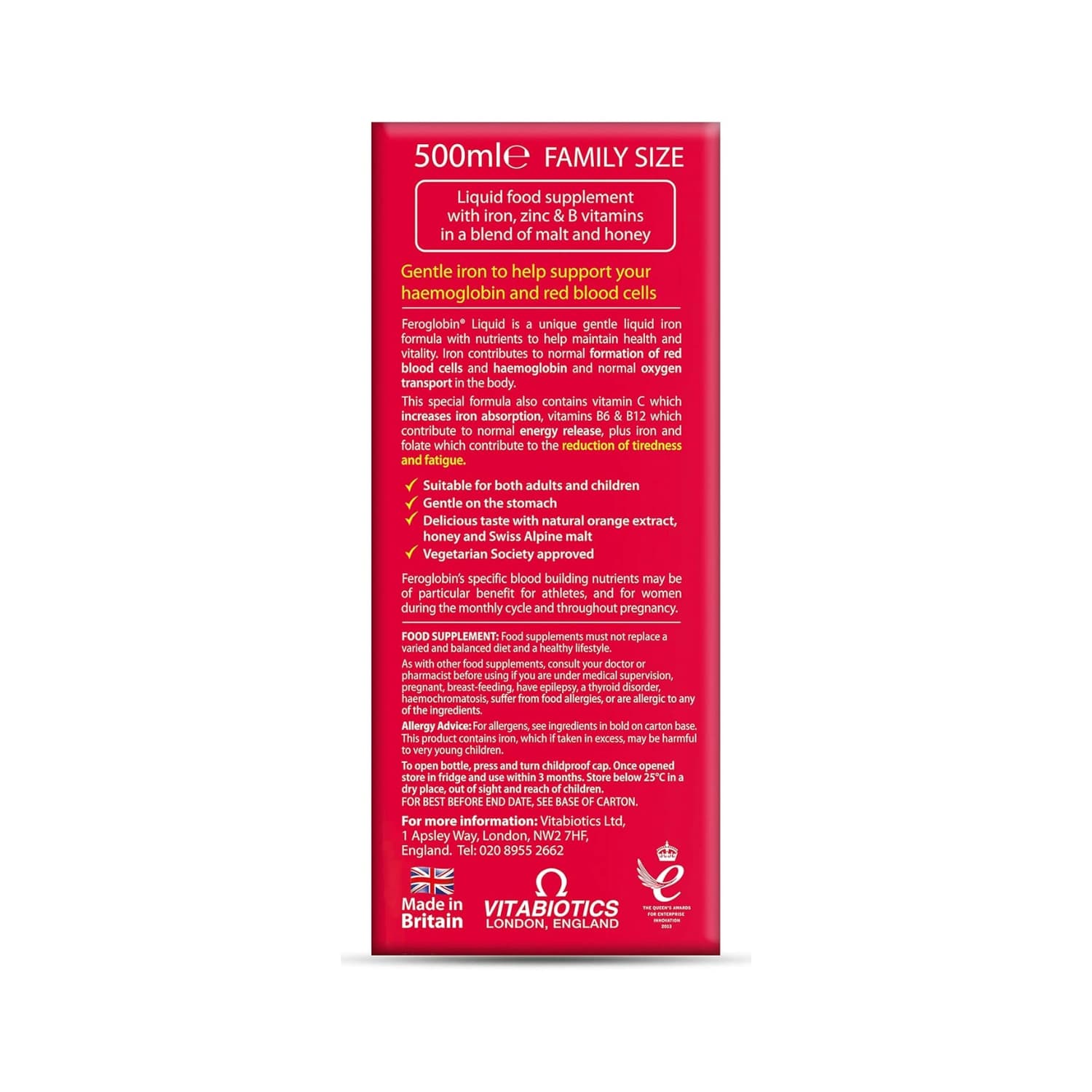 Vitabiotic Feroglobin 500ml